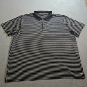 NordicTrack Dri Athletic Fit Short Sleeve Golf Polo Black & White Men's Size XXL